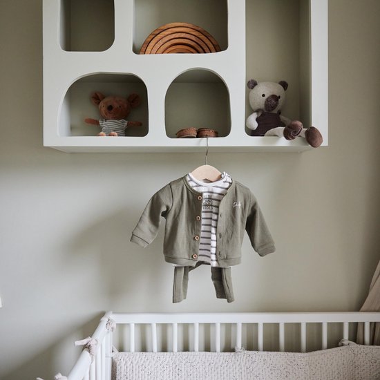 Dirkje - NOOS BOYS - Kledingset - 3delig - Vest - Broek - Shirt - Faded Green - Maat 56 — afbeelding 3