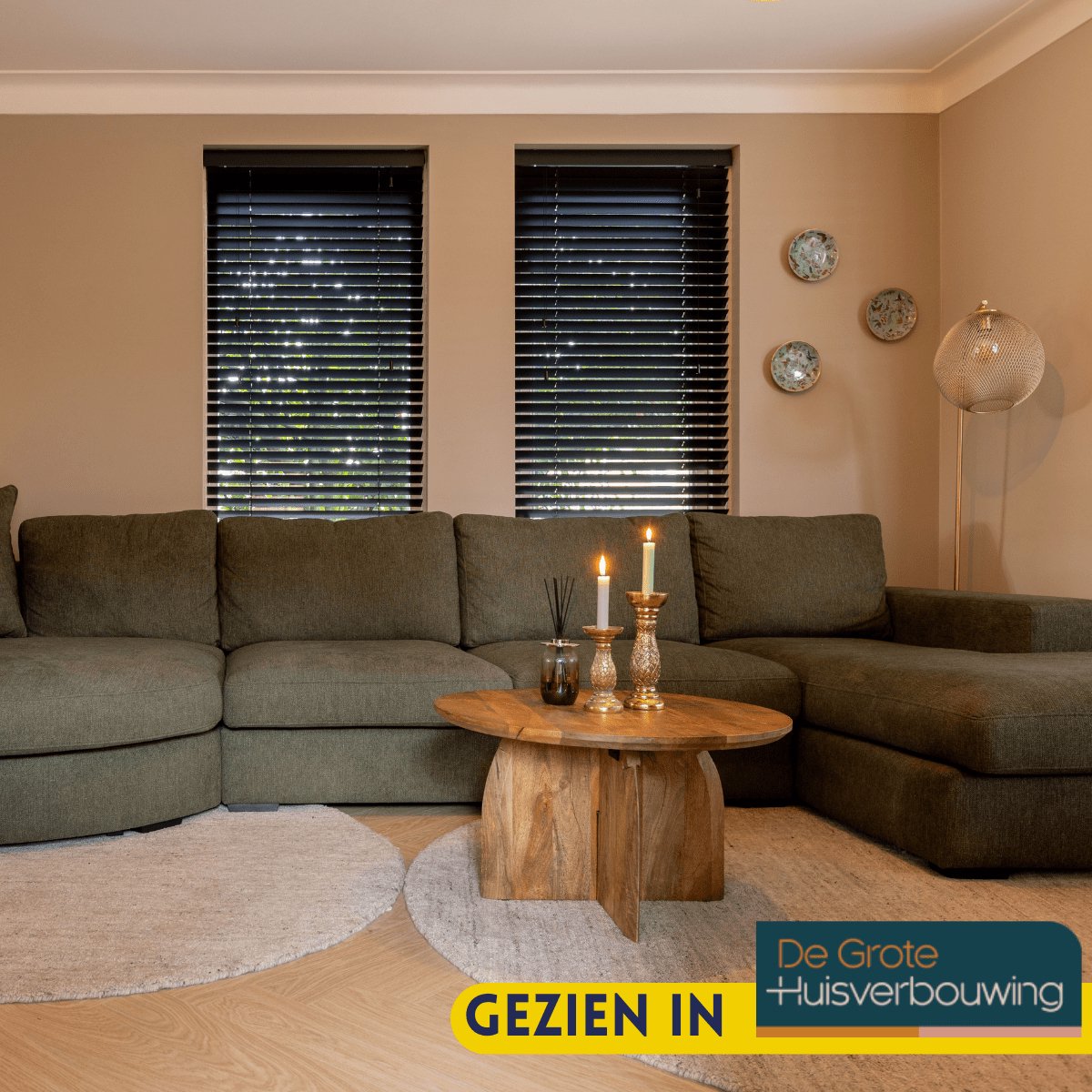 Salontafel - Bijzettafel - Salontafel - Rond Ø70cm - Naturel Mangohout - 70x70x40cm - Starfurn - Duurzaam