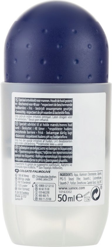 Sanex Deodorant Für Herren Active Control | 48h Schutz Gegen Schweiß & Geruch | 50 Ml