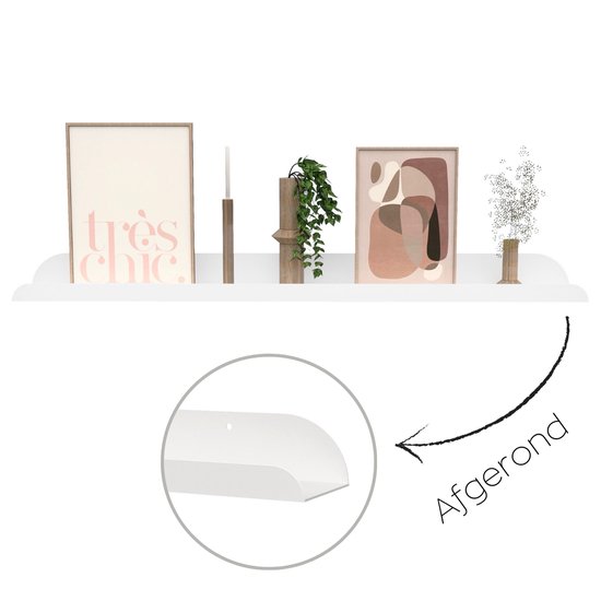 Foto: Zwevende wandplank lotus luxe muurdecoratie zen stijl geschikt voor kaarsen geurstokjes display