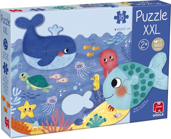 Jumbo - Goula Puzzel XXL Oceaan - Kinderpuzzel - 18 stukjes