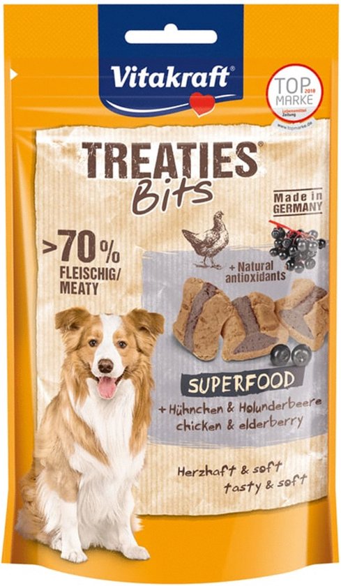 Vitakraft Treaties Superfood Vlierbes - 100 gr