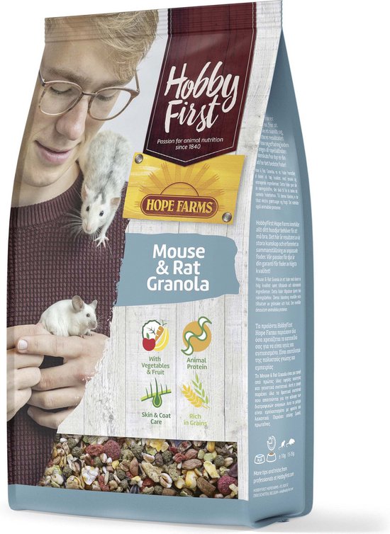 Hobbyfirst Hope Farms Mouse & Rat Granola - Rattenvoer - 800 g