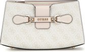 GUESS Sac à épaule bandoulière Nolana Crossbody Top Zip Dove Logo Écru