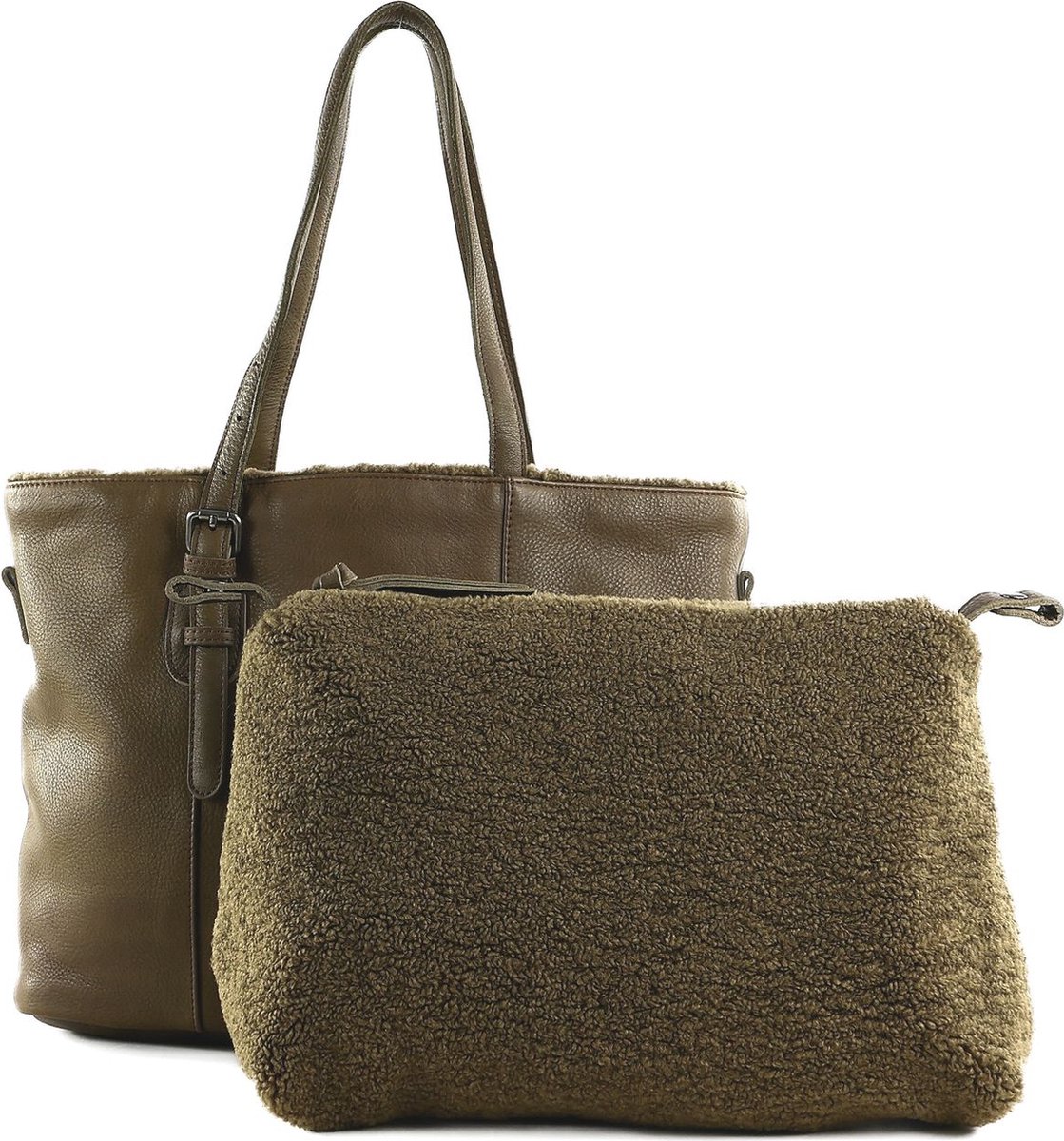 FREDsBRUDER Inside Out Shopper Olive Bruine