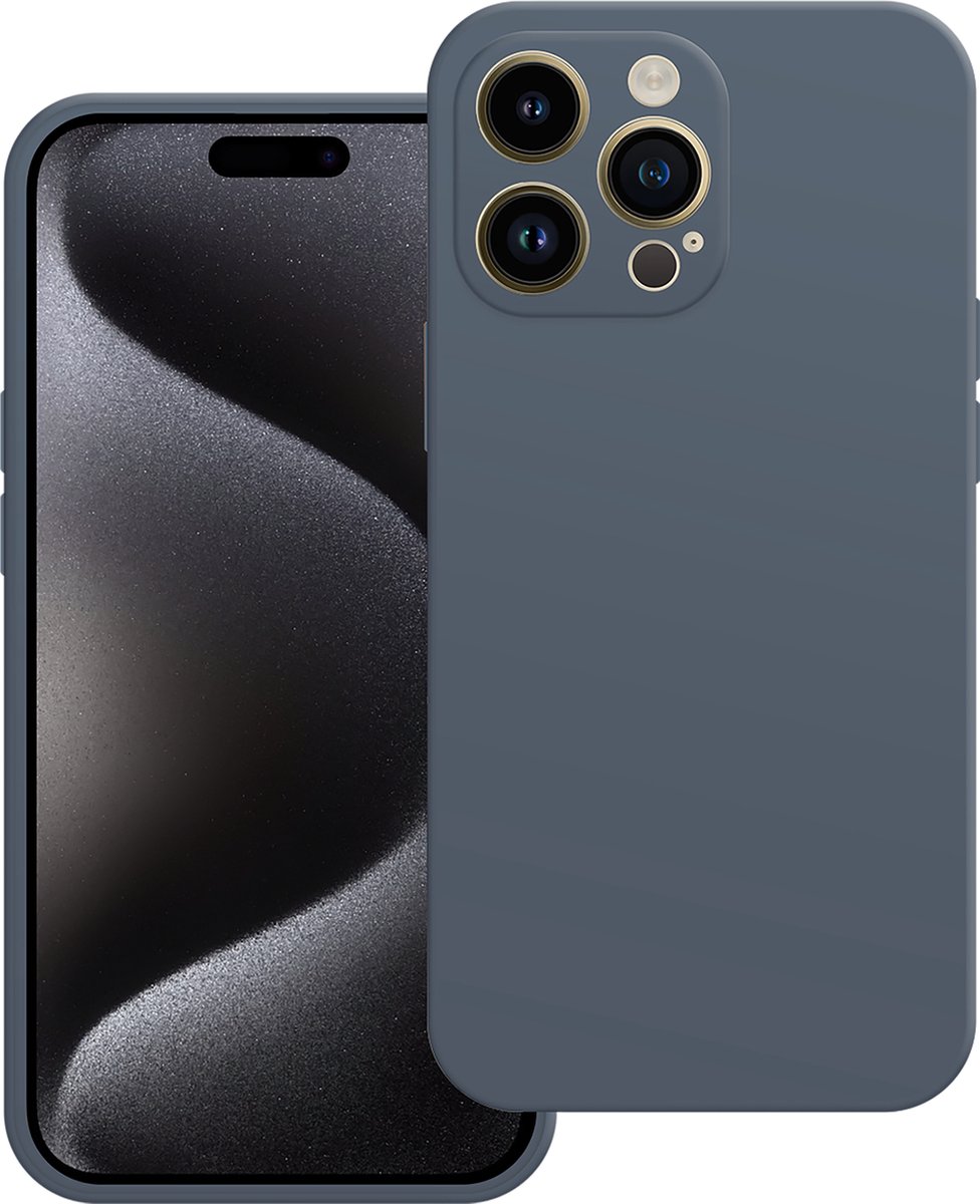 Cazy hoesje geschikt voor iPhone 15 Pro Max Hoesje - Color Backcover - Blauw