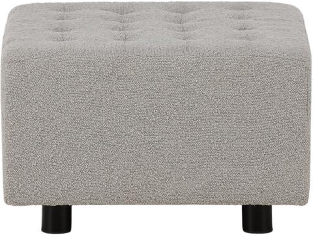 Svea - Sol hocker - boucle - lichtgrijs