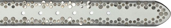Vanzetti Cuir Ceinture 40mm Rivet Belt W75 White Blanc