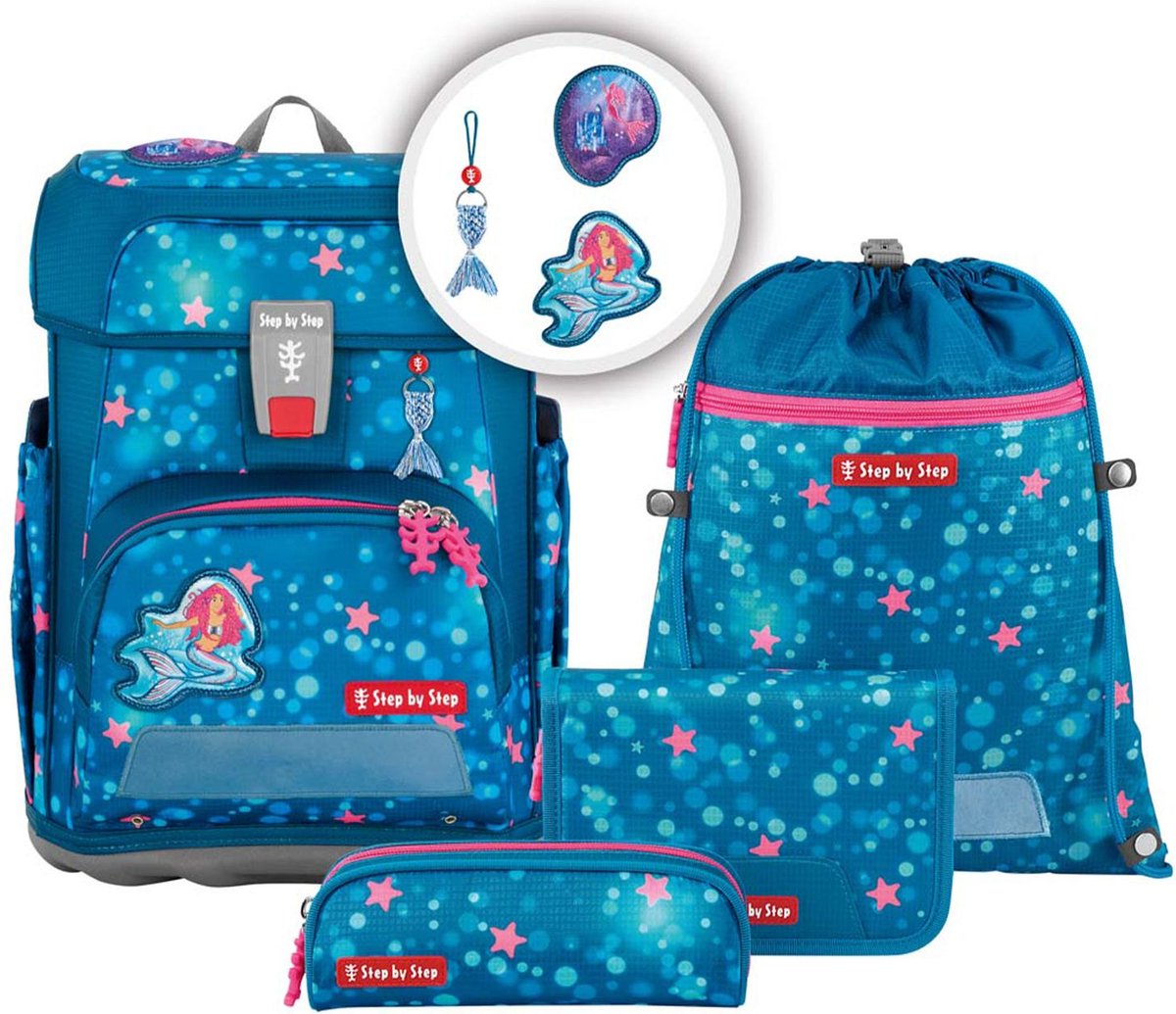 Step by Step Schooltas Cloud Schulranzen-Set 5-delig Mermaid Lola Lichtblauw