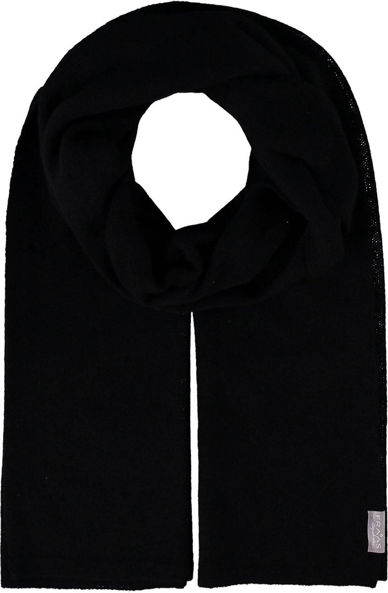 FRAAS Sjaal Pure Cashmere Scarf Black Zwart