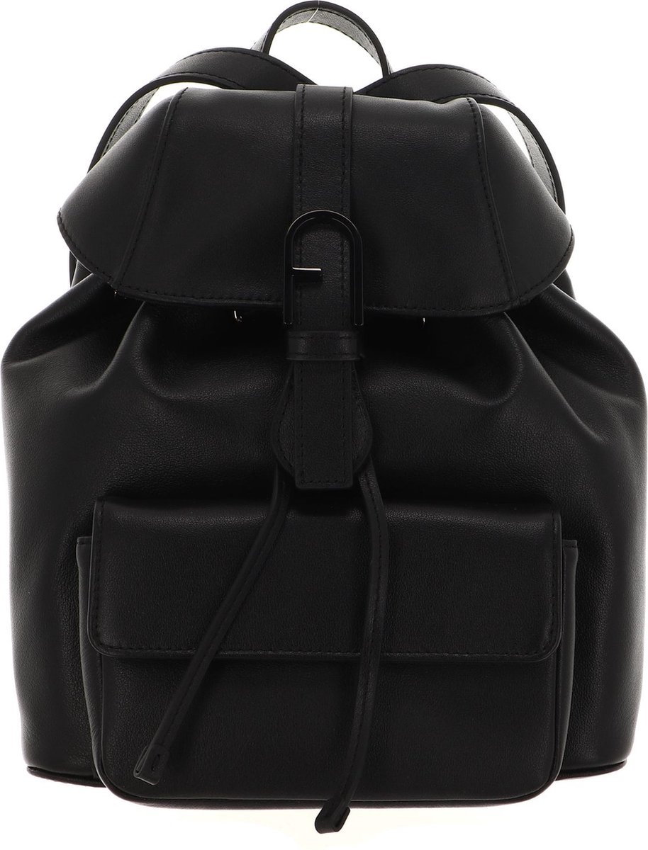 FURLA Leren Vrije tijd rugzak Flow Backpack Nero Zwart
