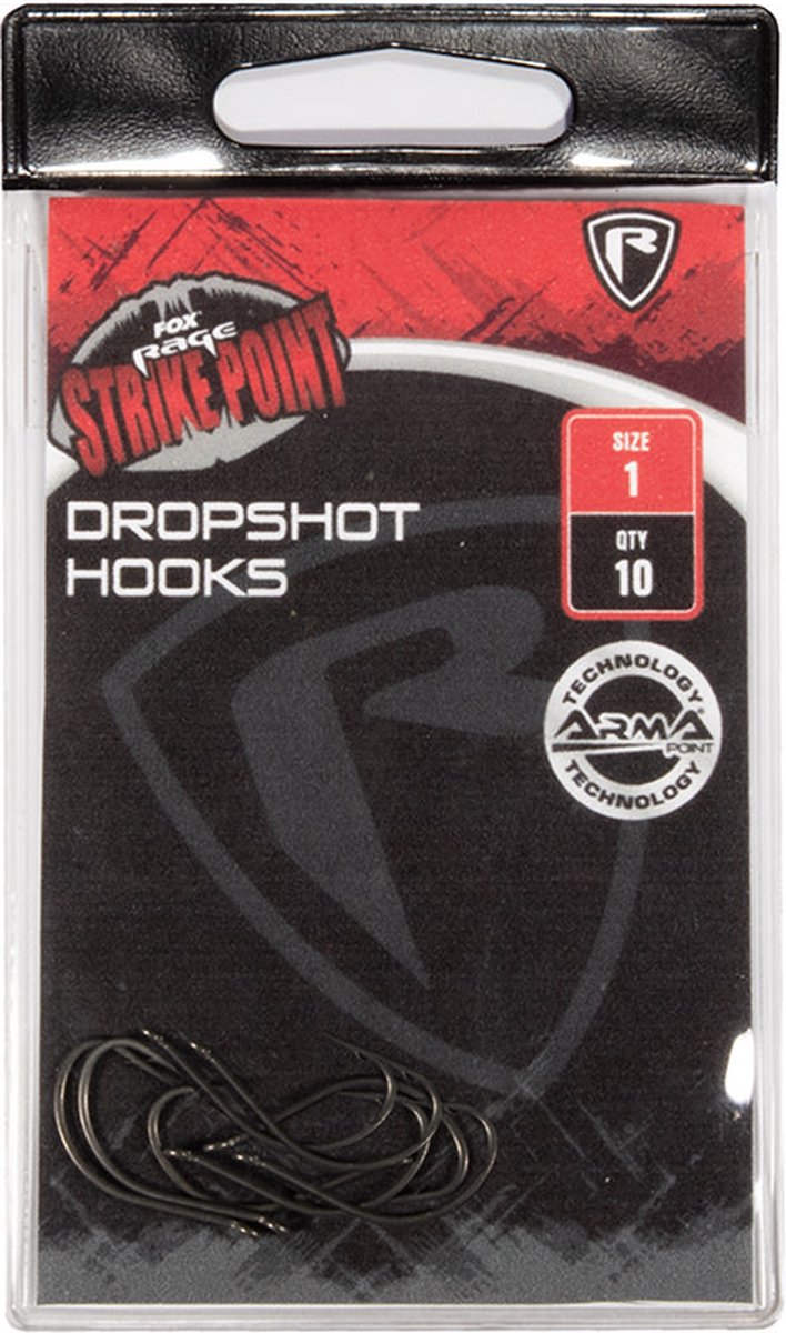 Fox Rage Strike Point Dropshot Hooks (10 pcs) - Maat : 2