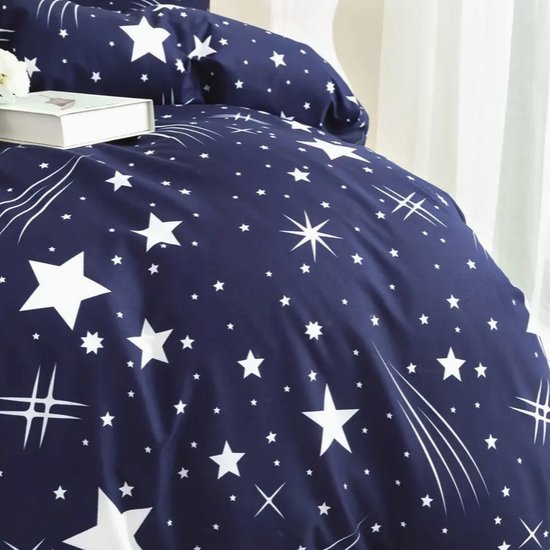 Sterren Dekbedovertrek | Dekbedovertrek 200x200cm met 2 bijhorende kussenslopen | Sterren Dekbedovertrek | Grappig Dekbedovertrek | Tiener Dekbedovertrek | 100% polyester | Exclusief Dekbed