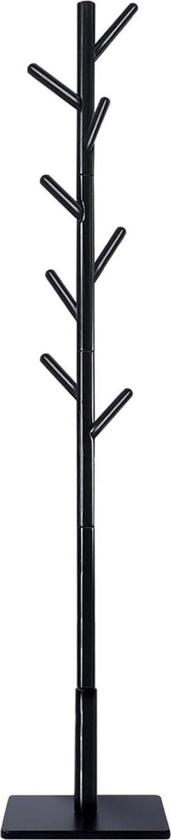 ApexArte® Kapstok Staand - Garderoberek - Kledingrek Haken- Industrieel - Zwart