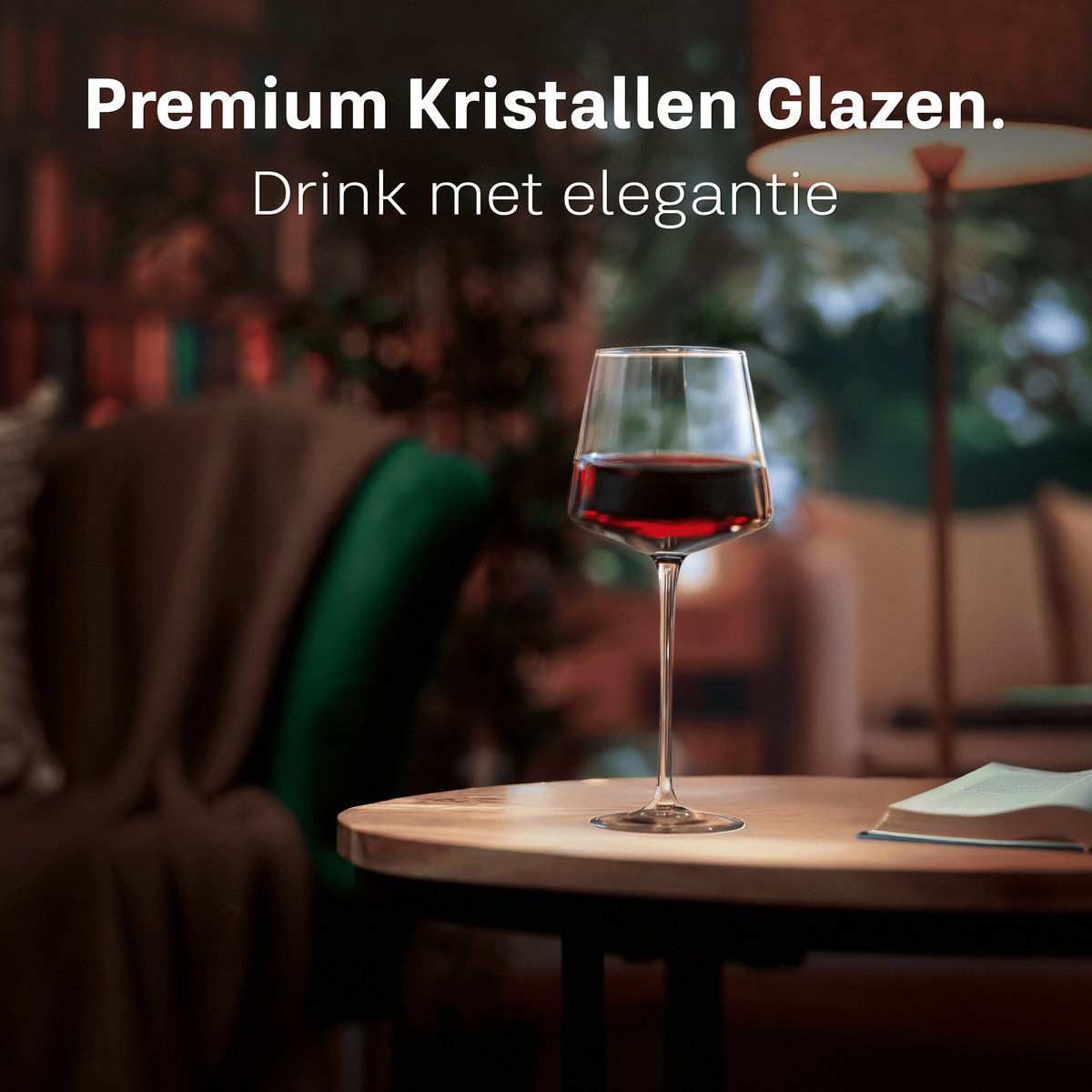 BarDeluxe® Wijnglazen Rode Wijn - Luxe Cadeau - Kristallen Wijnglas 640ml - Rode Wijnglazen Kristal - Handgemaakt - Perfect voor Bar of Diner — cadeau in Kookcadeaus - foto 5