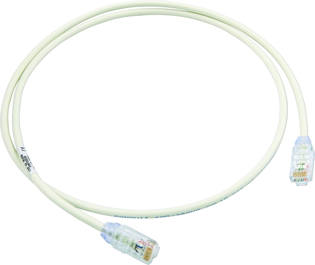 Panduit Cat 6A 28AWG UTP Patch Cord, CM/LSZH, Of netwerkkabel Wit 1 m Cat6a U/UTP (UTP)