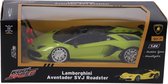 Radiografisch bestuurbare Lamborghini Aventador SVJ Roadster 1:24 – neon groen