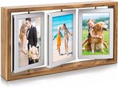 Cadre photo rotatif 10 x 15 cm pour famille et amis - cadre photo collage pour mariage avec 6 photos