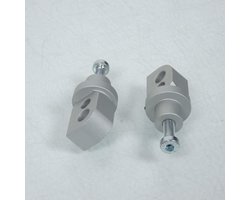 Paar voetsteunhouders Lightech voor motor Suzuki 750 Gsx-R FTP008SIL