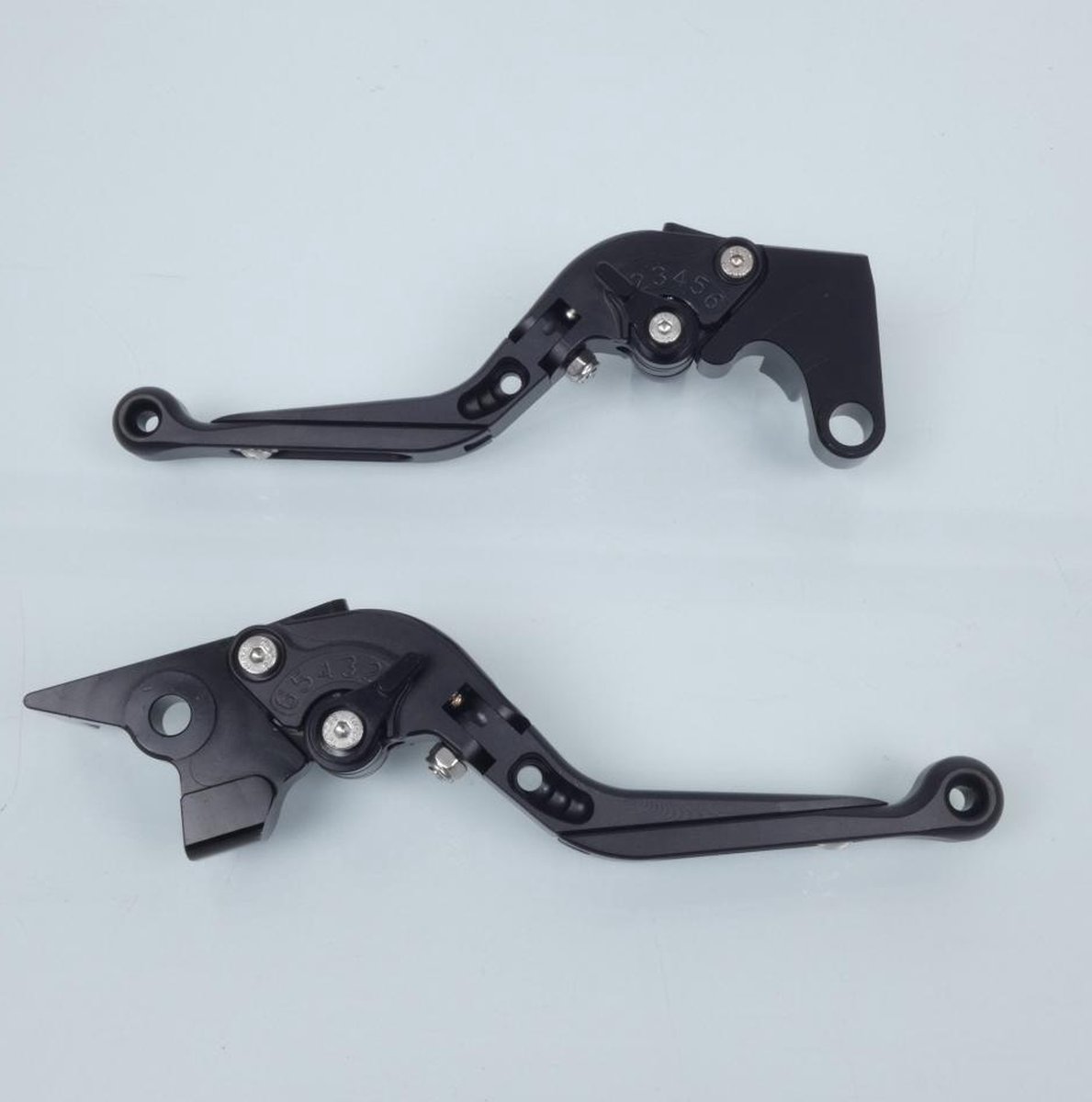 Levier Myra pour moto Yamaha 900 Tdm Abs 2012 à 2014 alu CNC noir / paire Neuf