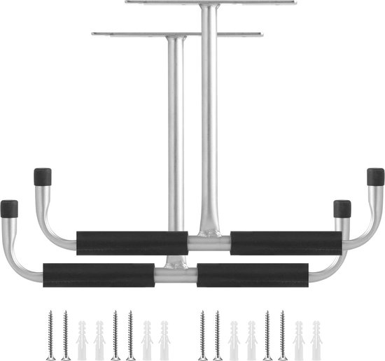 Navaris Hanging system for heavy weights - Set of 12 hooks - For garage, shed, garden shed or workshop - Load capacity up to 40 kg