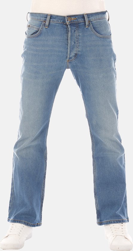 Lee Heren Jeans Broeken Denver bootcut Fit Blauw Volwassenen Denim Jeansbroek