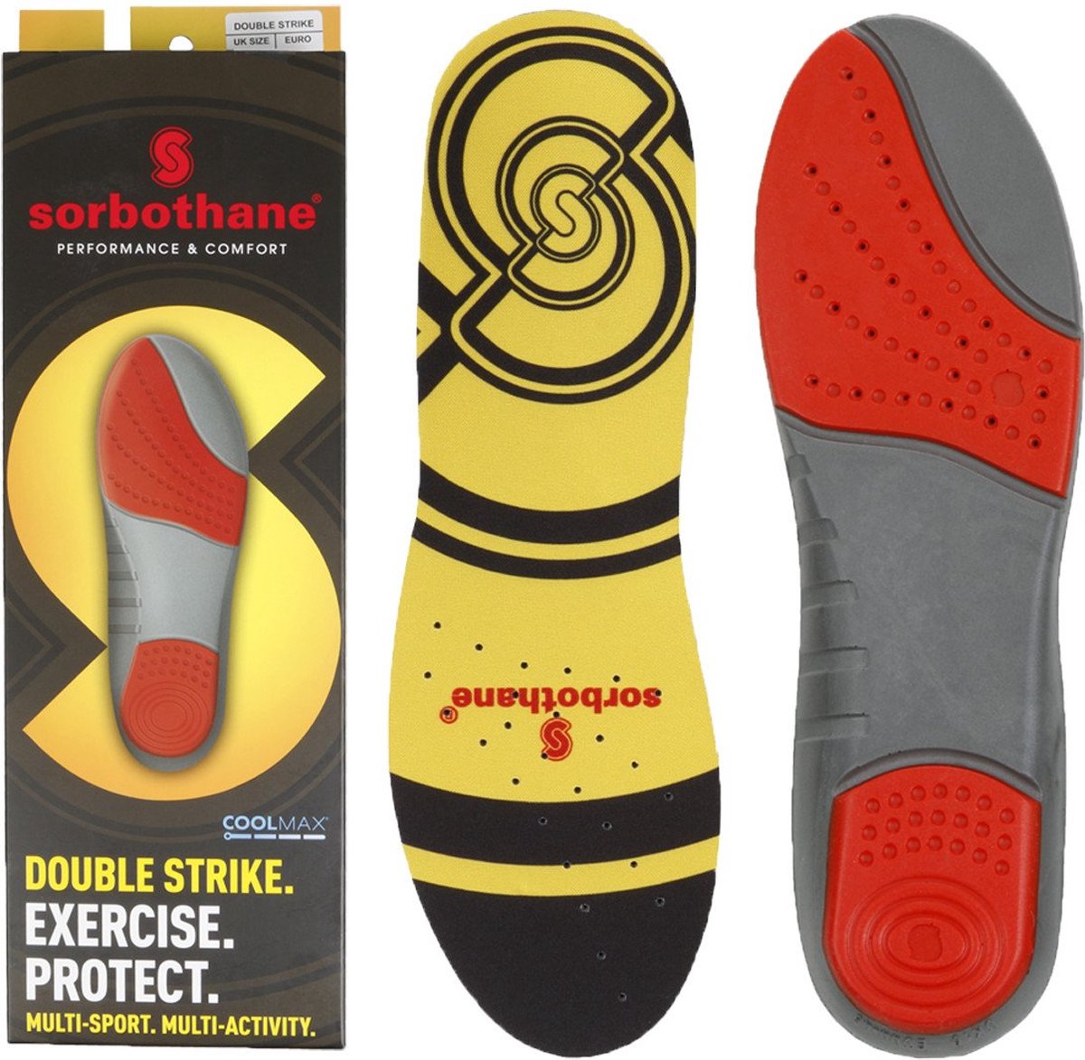 Sorbothane Dubbele Schok Inlegzolen.