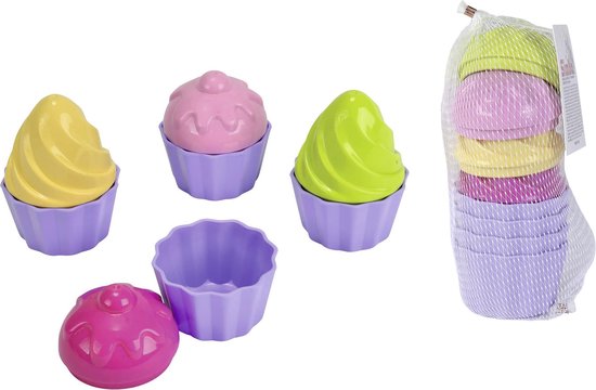 Androni Cupcake zandvormenset - 9-delig voor strand, speeltuin en zandbak