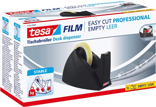 Dérouleur De Ruban Adhésif Tesa 57422-00000-03 25 Mm - Base Fissurée Mais Fonctionnel