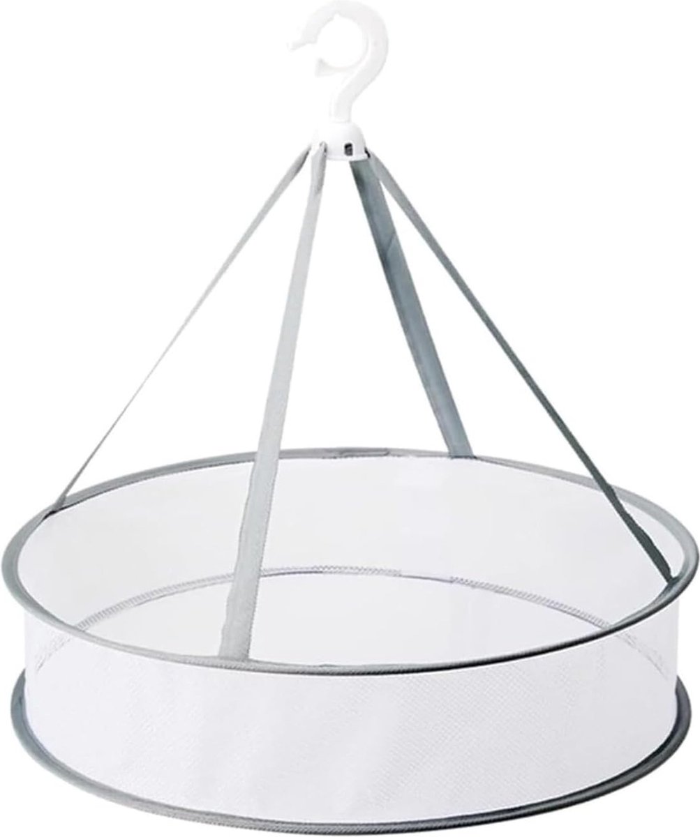 Goedkoopste JGS ® Opvouwbare Dubbele Hangende Droognet voor Kruiden en Kleding, Ademend en Ruimtebesparend Ontwerp