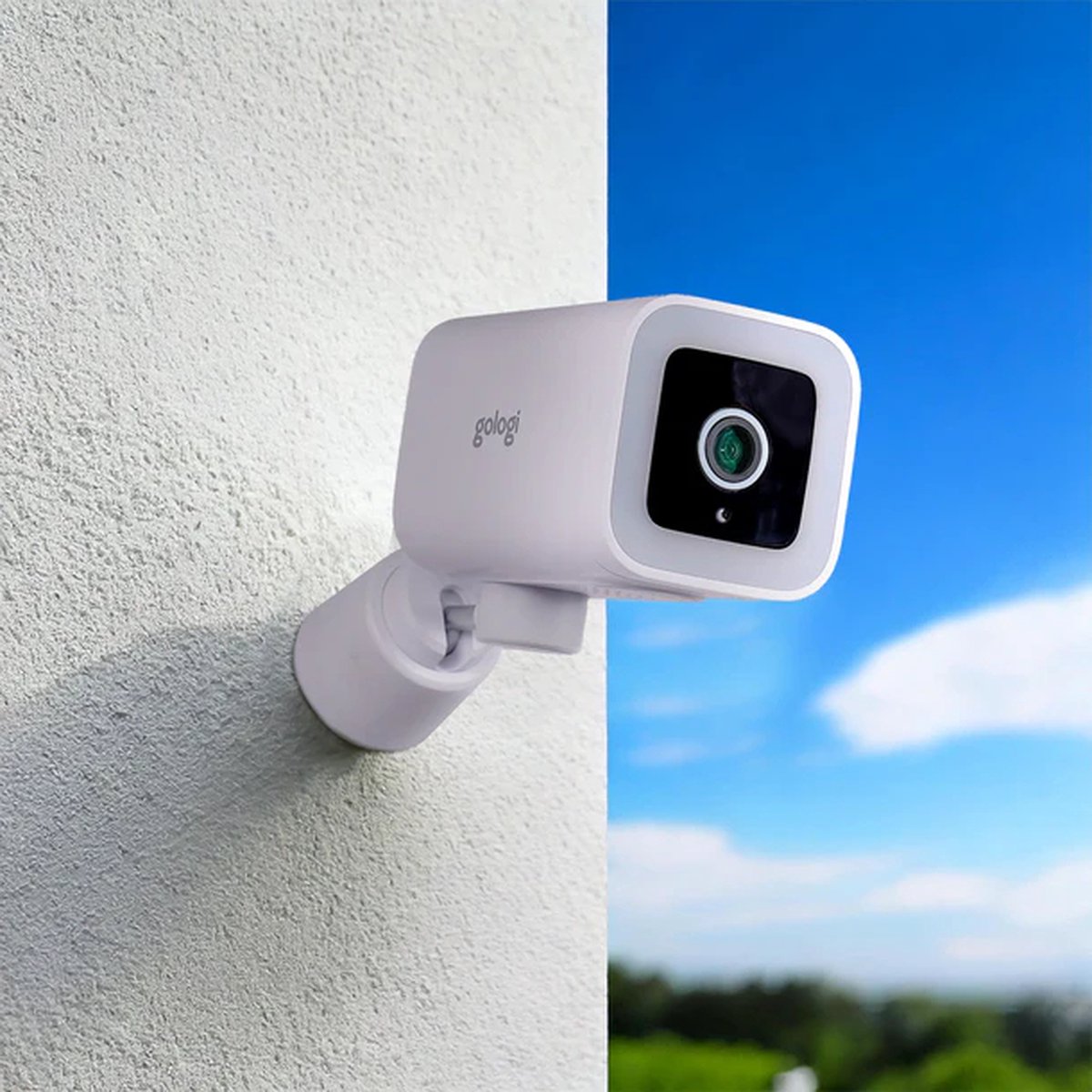 Gologi Premium Outdoorcamera - Buitencamera met Nachtzicht - Beveiligingscamera - Security Camera - 4MP - IP Camera - Geluid en Bewegingsdetectie - Met Kabel - Met Wifi en App - Wit – foto 7