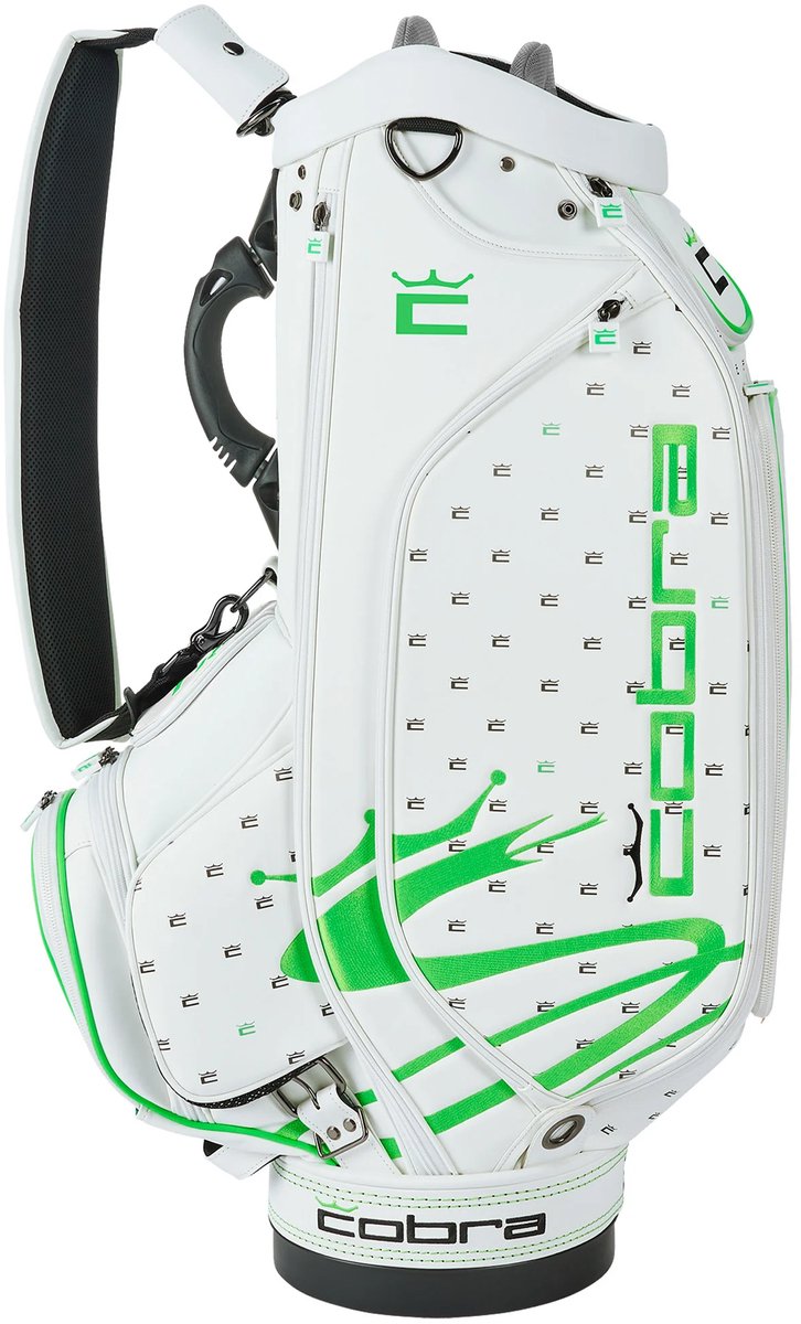 Cobra LE Crown Ditsy Tour Staff Bag - Waterwerende Golftas - Cartbag - Wit