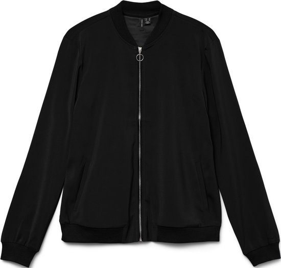 Vero Moda Vest Vmcoco L/s Bomber Ga Noos 10245734 Black Dames Maat - XL
