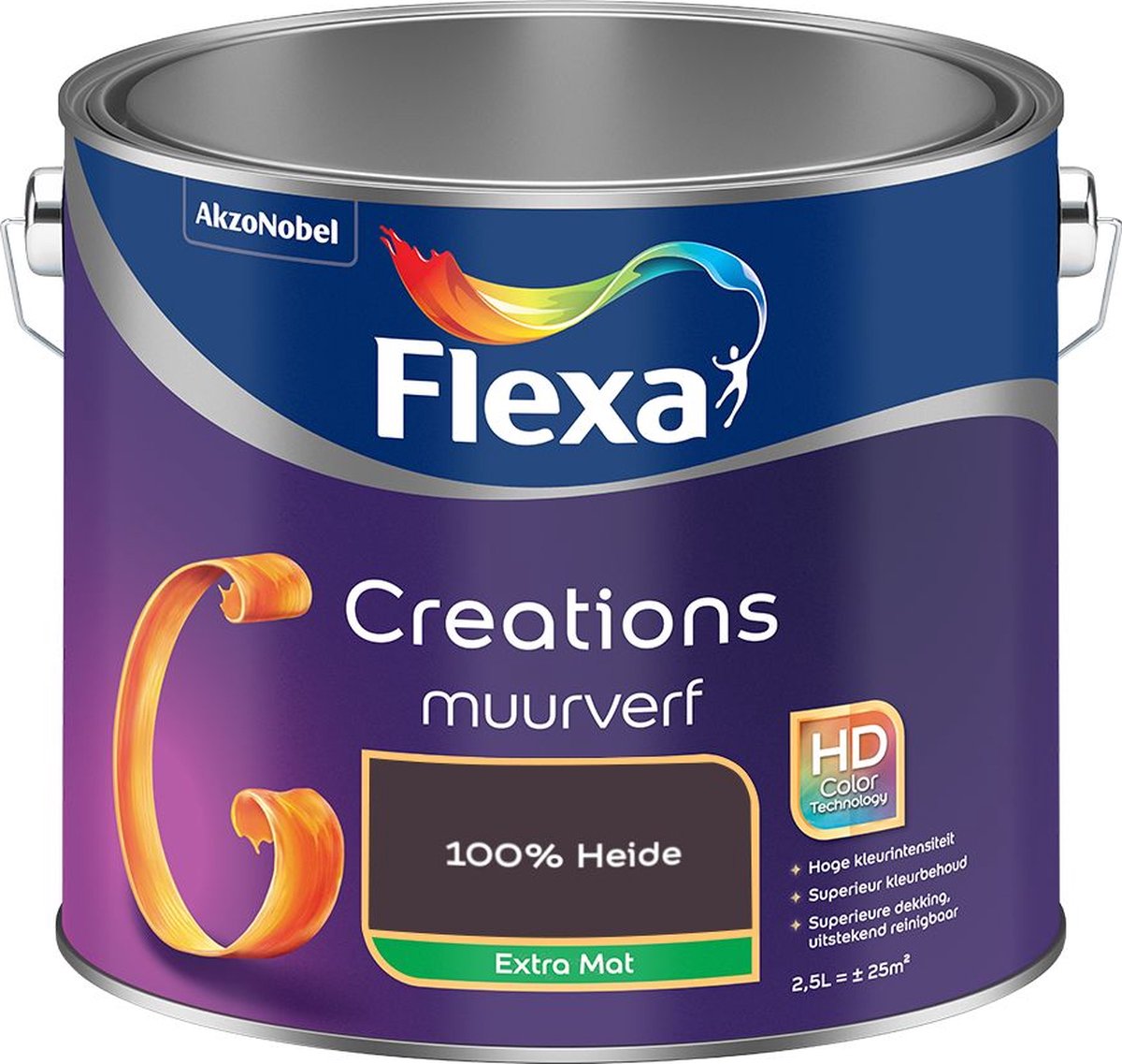 Flexa Creations Muurverf Extra Mat 100% Heide 2,5 L