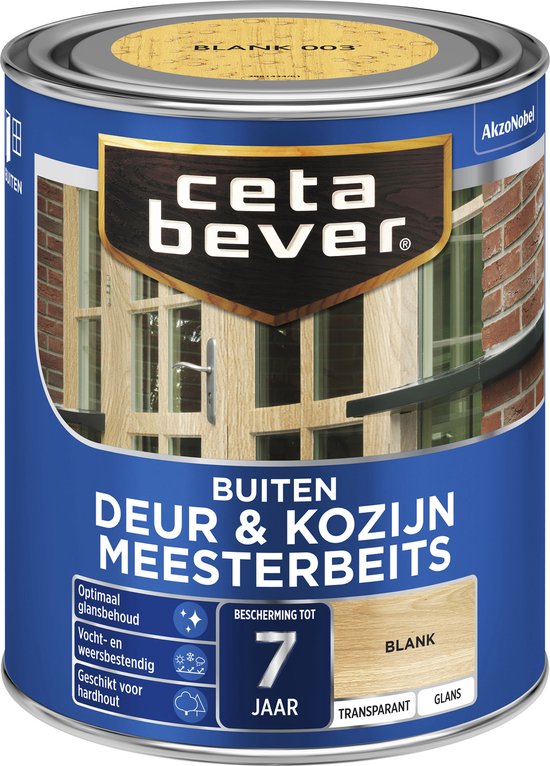 Cetabever - Meesterbeits Deur & Kozijn Transparant Glans - Blank - 750 ML
