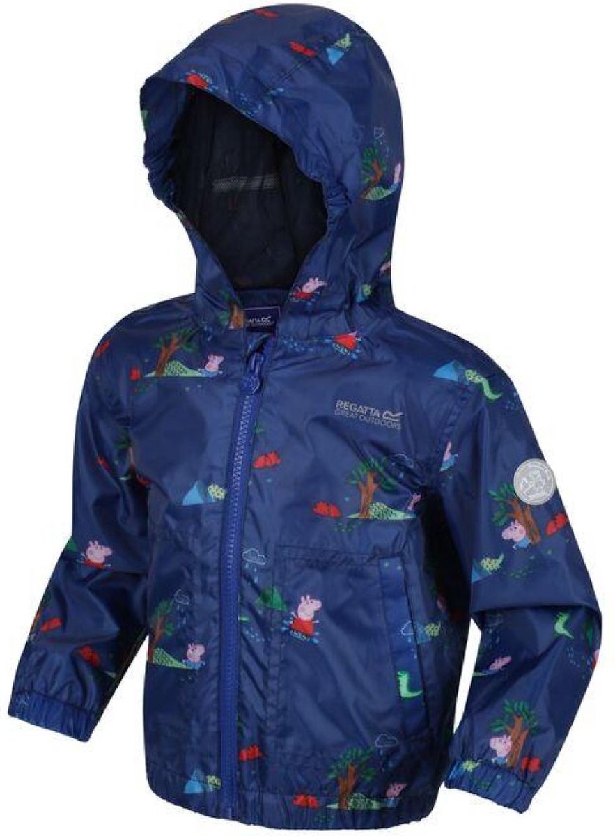 Regatta Muddy Puddle Gevoerde Waterdichte Jas Met Opdruk Voor Kinderen Newroylpeppa