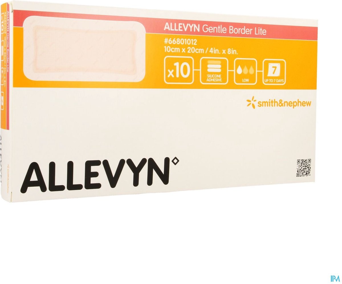 Goedkoopste Allevyn Gentle Border Lite 10,0x20,0cm 10 66801012