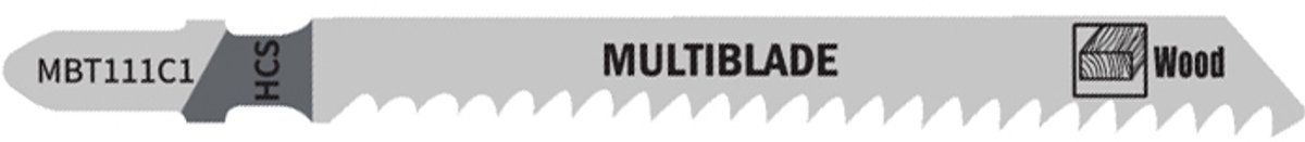 Multiblade Decoupeerzaagblad HCS MBT111C1 Hout 100mm