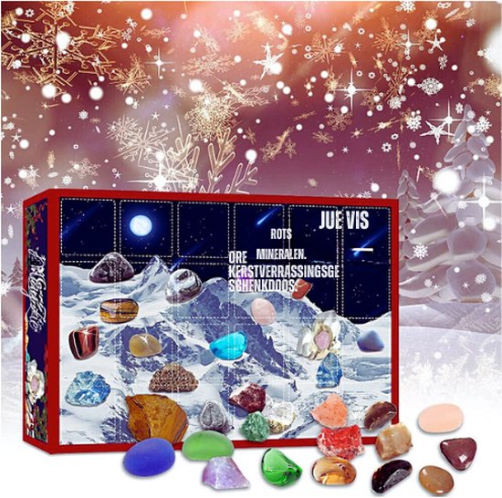 Advent Kalender 2021 Kerst Calendar Rocks Kerst Countdown Kalender Box ...