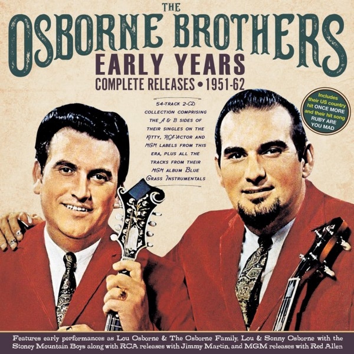 Osborne Brothers - Early Years - Complete Releases 1951-62 (CD)