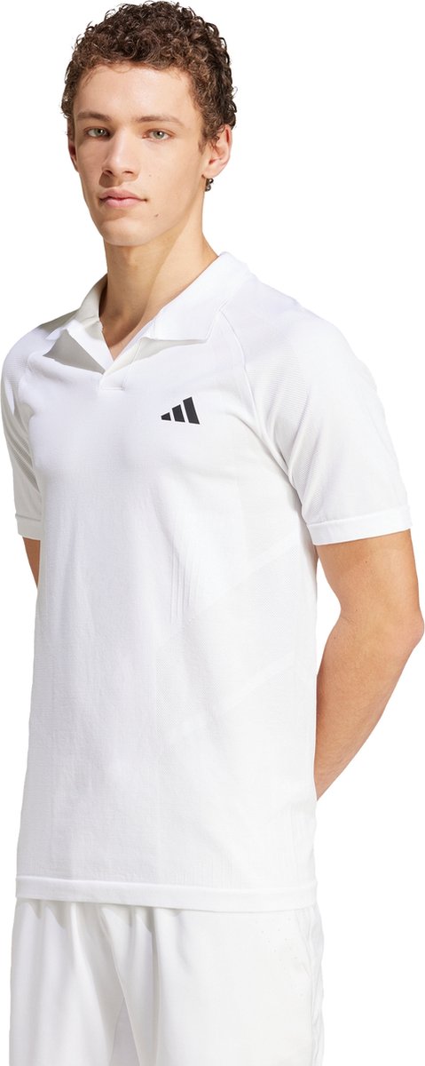 adidas Performance Tennis Pro Naadloos AEROREADY FreeLift Poloshirt Heren Wit