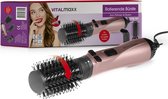 VITALmaxx stylingborstel - 3 opzetstukken - antraciet/roze goud