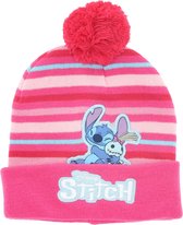 Ensemble Bonnet, Tour De Cou Et Gants Stitch Pour Enfant - Taille Unique, En Acrylique Doux Pour L’hiver