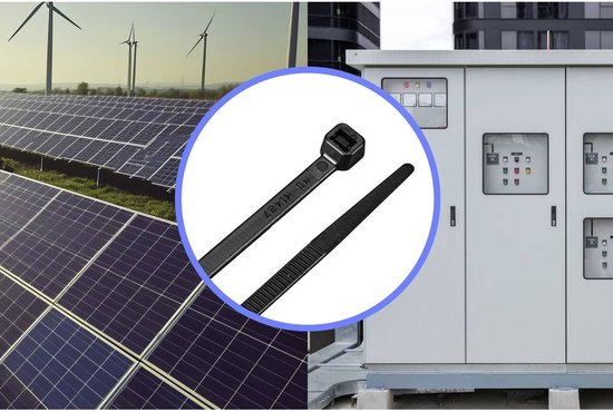 TRU COMPONENTS TC-12523688 Serre-câbles solaires 368 mm 4.8 mm noir 100 pc(s)