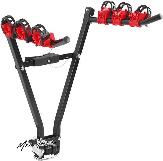 Keenso Car Bicycle Carrier, Heavy Duty Steel Car Bicycle Carrier Bike Rack Tow Hitch Automobile Tail Tow Mount Hanger Van Rack Cycling Other