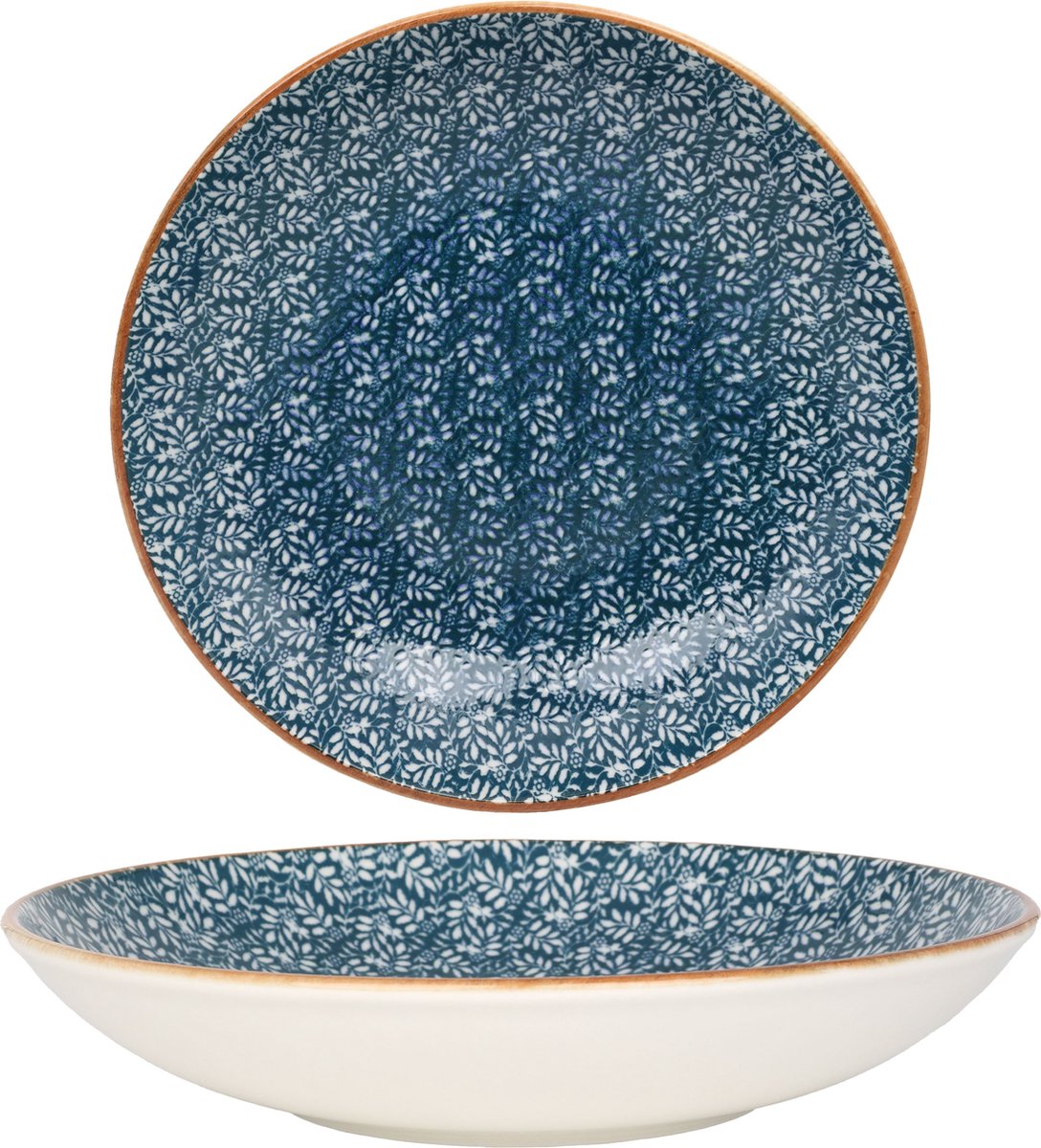 Bonna Diepbord - Lupin - Porselein - 25 cm (1300cc) - set van 6