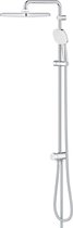 Bol.com GROHE Tempesta 250 Cube Douchesysteem 92cm - zonder kraan - hoofddouche - 25cm - vierkante handdouche - 3 straalsoorten ... aanbieding