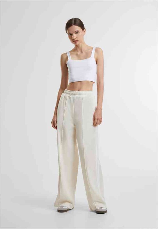 Urban Classics - Pantalon large Pin Tuck - L - Crème