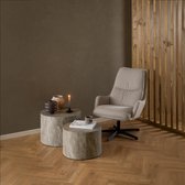 Giga Living Table basse Lima - Ronde 58x58x40 cm - MDF Grijs
