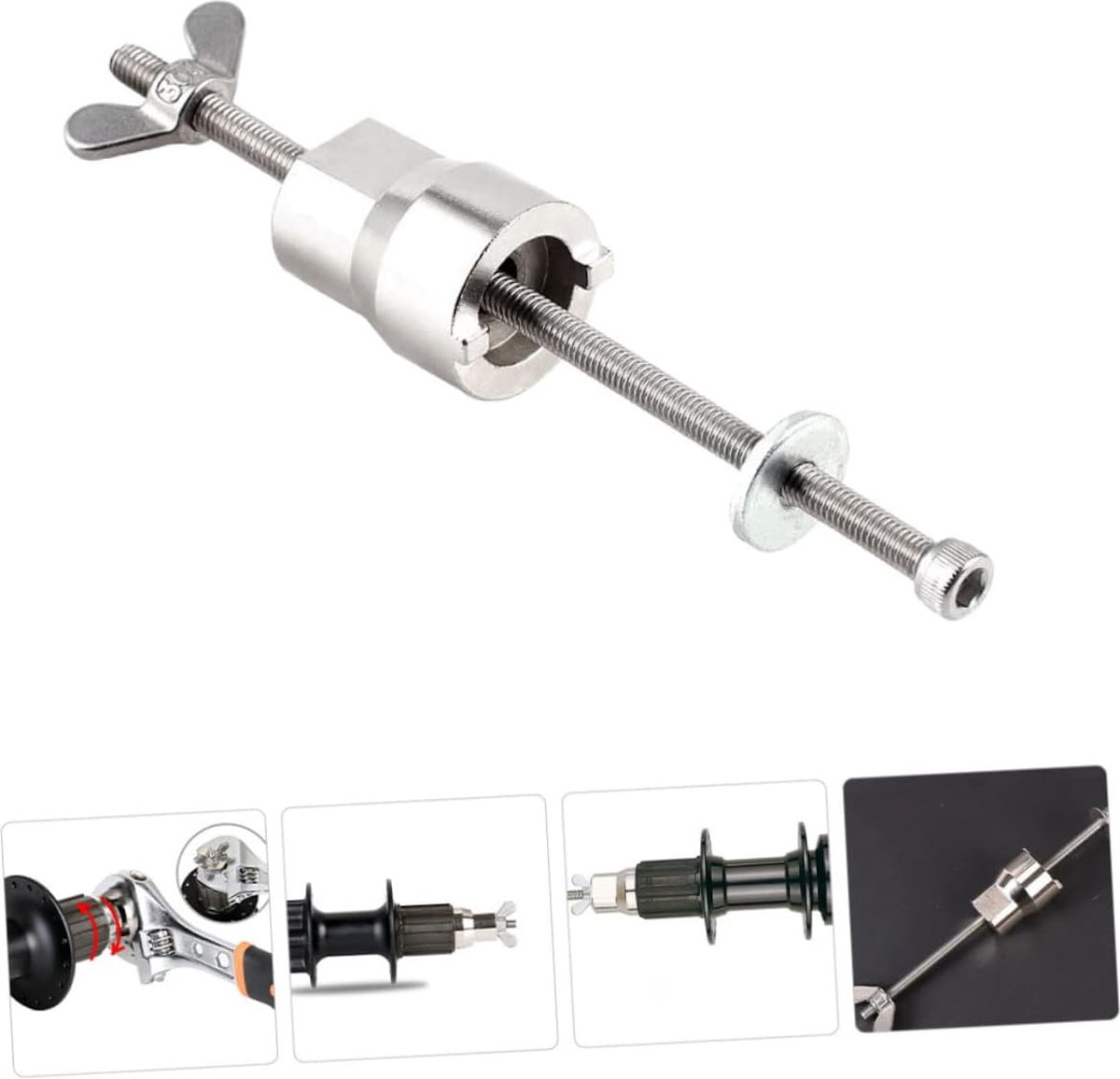 1 stuk - Fiets Naaf Reparatie Gereedschap - RVS Freehub Body Remover - voor fietsonderhoud en reparatie gereedschap accessoires